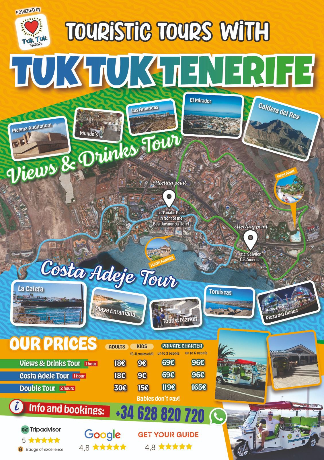 sweet tours tenerife mappa